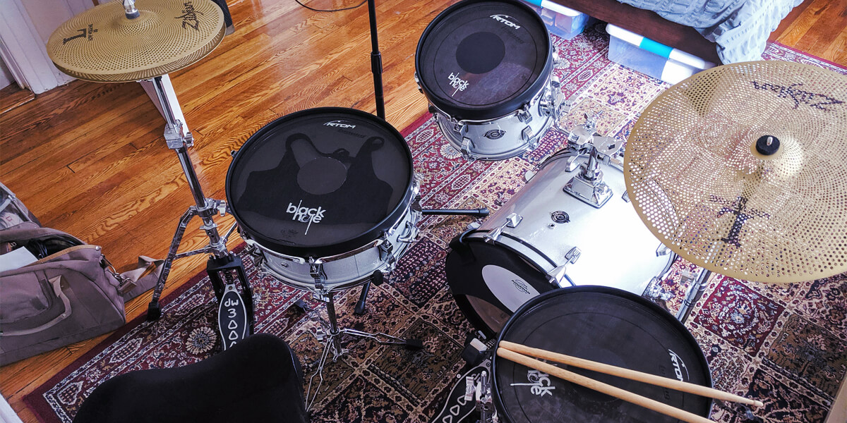 how to make drums quieter