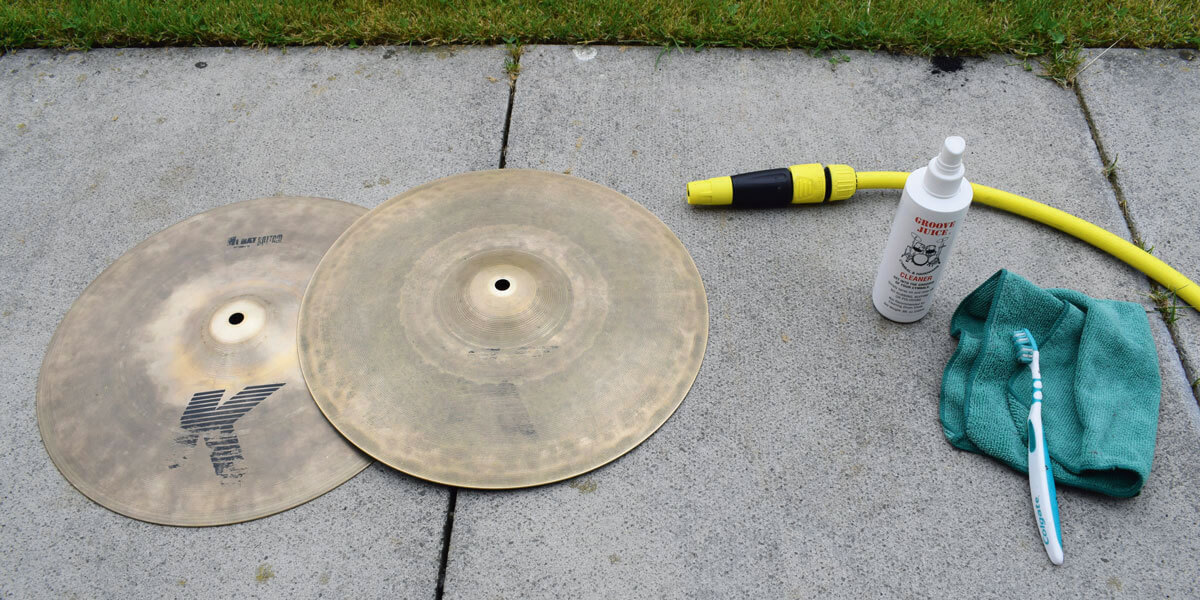 how to clean drum cymbals?